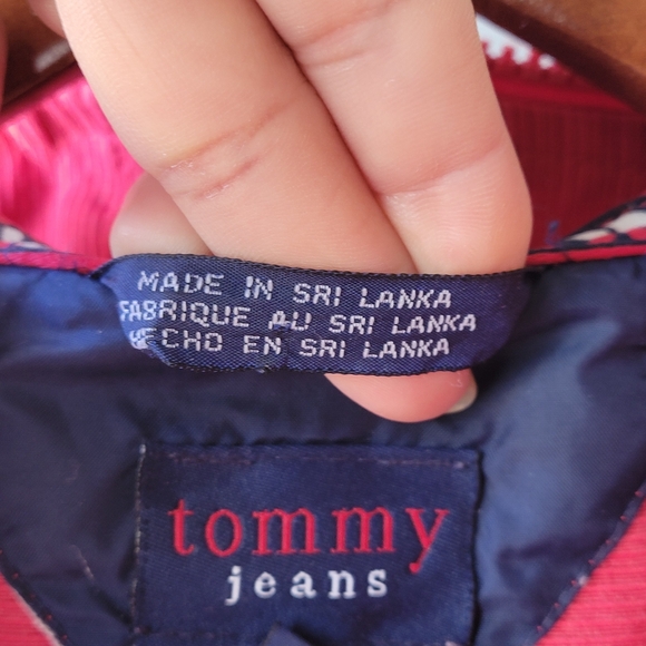 VINTAGE Tommy Hilfiger Tommy 90's/Y2K Red Anorak Jacket Size XS Hooded Zipper - Picture 10 of 16